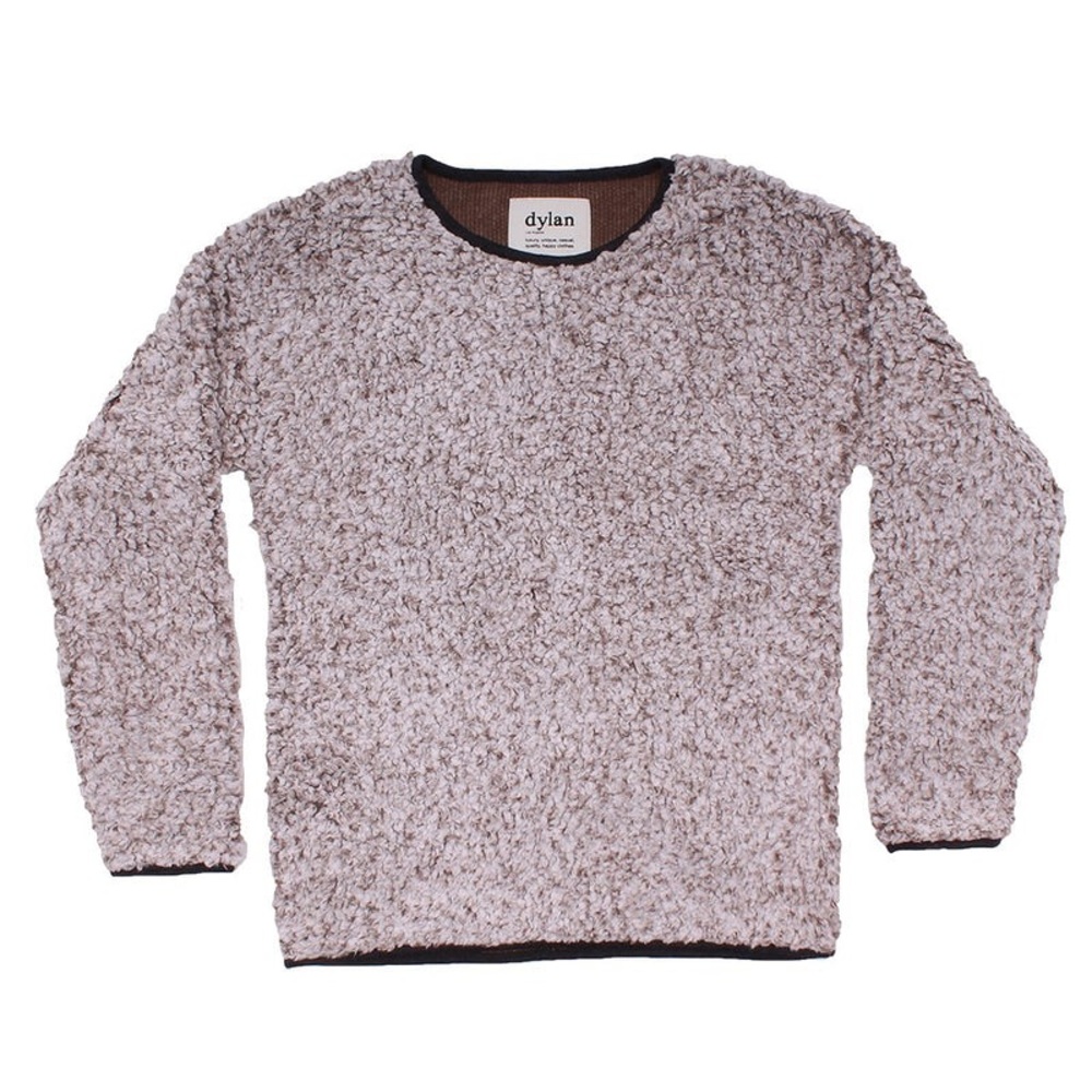 Dylan by True Grit Sherpa crew neck pullover